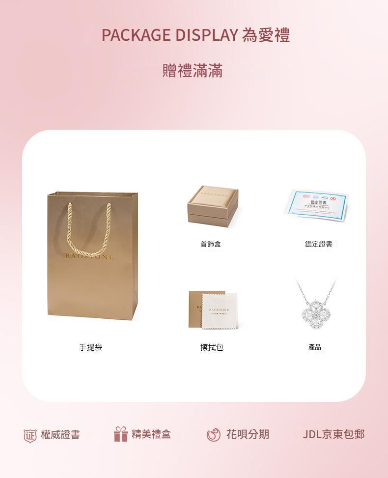 【四葉草滿鑽項鍊】